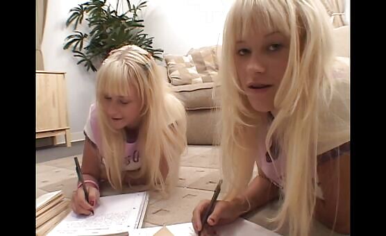 Milton Twins Studying get horny masturbate and Orgasm