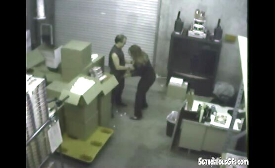 Couple having Blowjob at warehouse