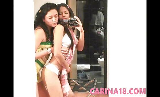 Carina 18 Lesbian Slut Strip Off