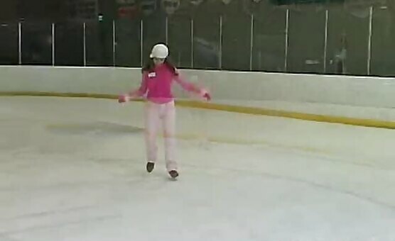 Little April And Her Solo Performance At The Skating Ring