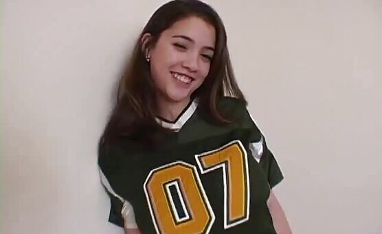 Horny College Girl Pixie Striptease in Bed 